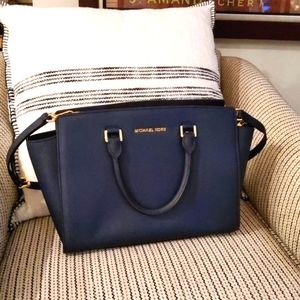 Michael Kors Selma Leather Satchel